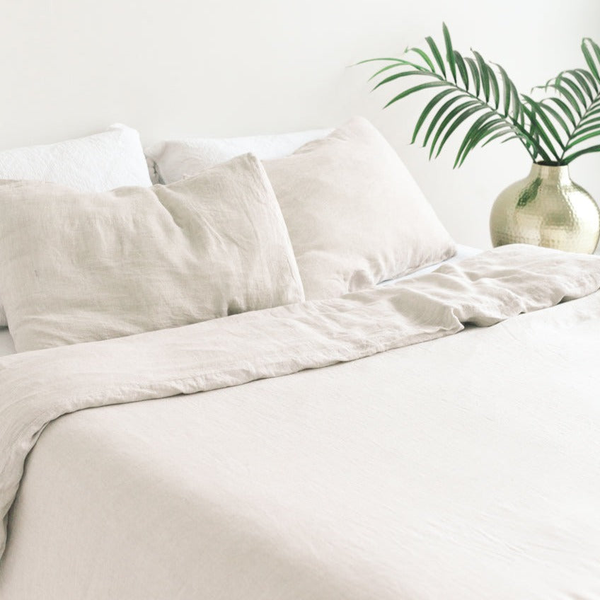 Linen Duvet Cover Chambray